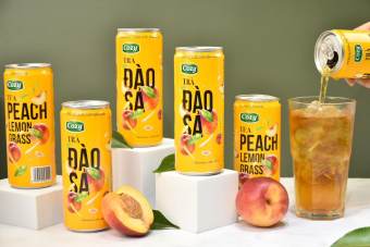 Trà Cozy Đào Sả 320ml (lon)