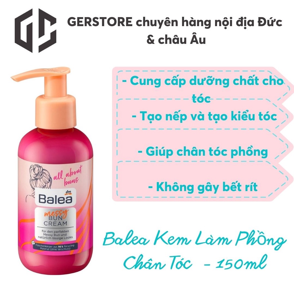 Kem làm phồng tóc, bột phồng tóc, dưỡng tóc balea 150ml của đức