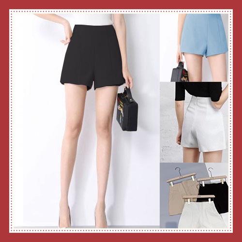 Quần short cạp cao cao cấp khóa kéo sau 10 màu 022 mimita