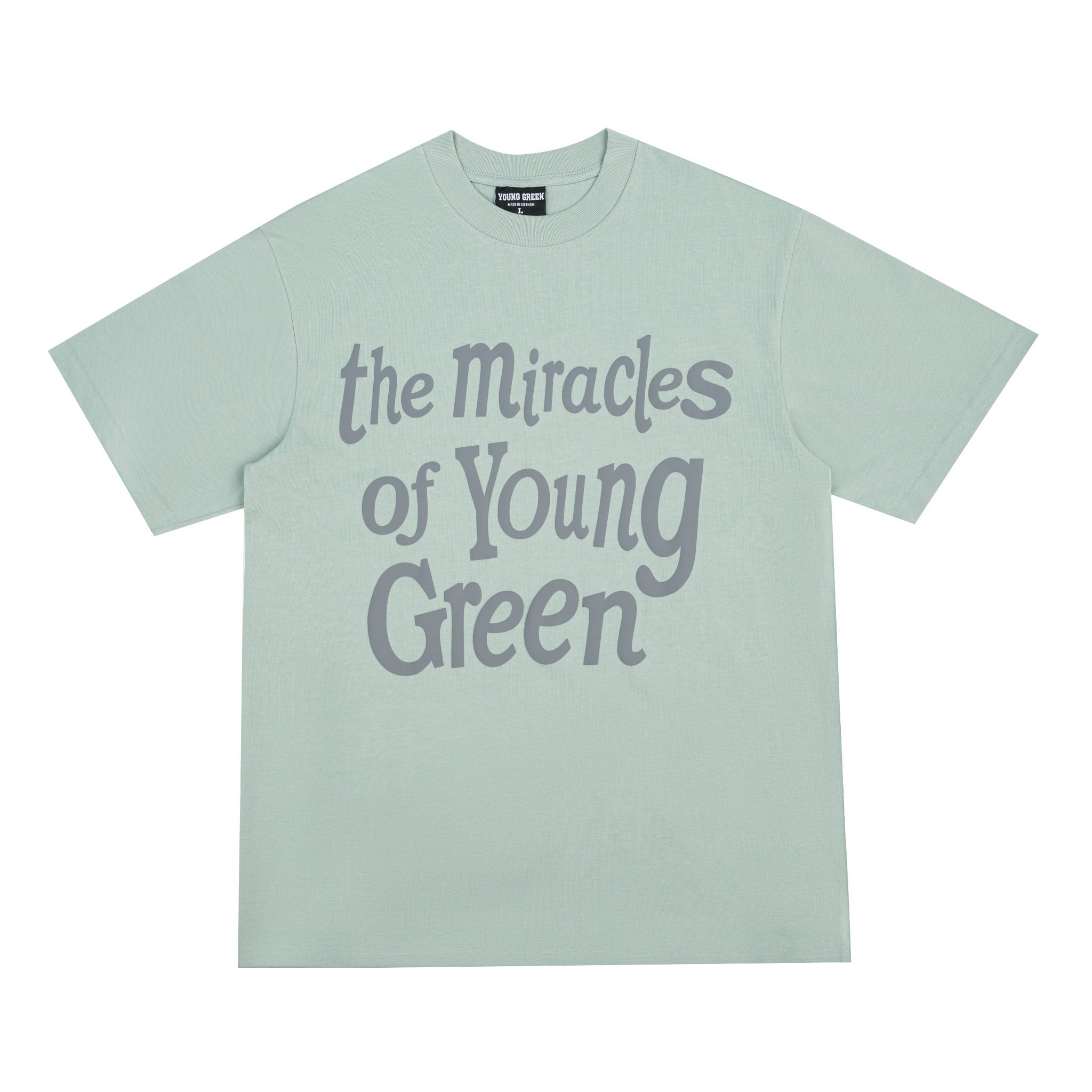 Young green áo thun the miracles chất liệu 100% thun cotton vải 250gsm