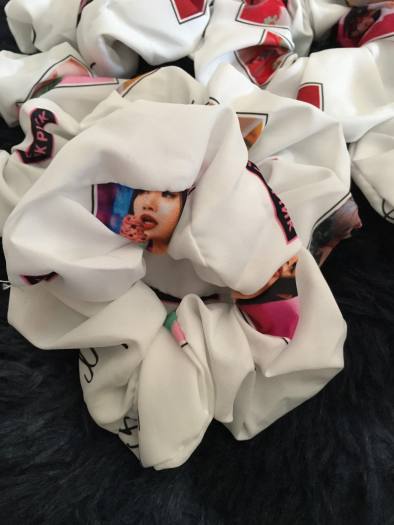 Cột Tóc Vải Scrunchies - Dây Buộc Tóc Scrunchies ( Black Pink )