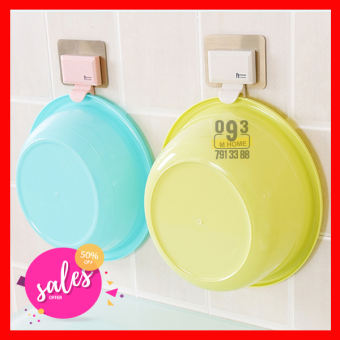 Móc treo thau rổ chậu dán tường