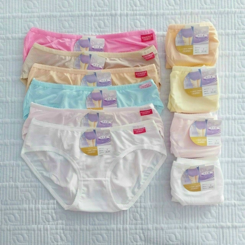 Combo 5 quần lót nữ su thông hơi - chất liệu mềm mại co giãn tốt (40-52kg) - quần sịp nữ - quần chíp nữ - quần lót học sinh - N06
