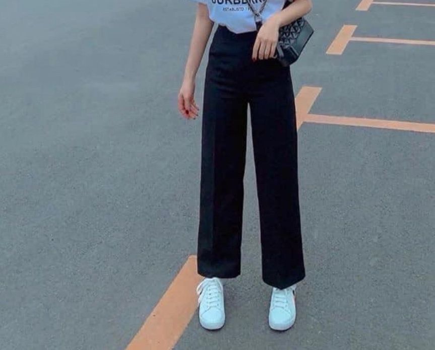 Quần baggy xuông màu đen chất siêu đẹp hàng chuẩn xuong-13
