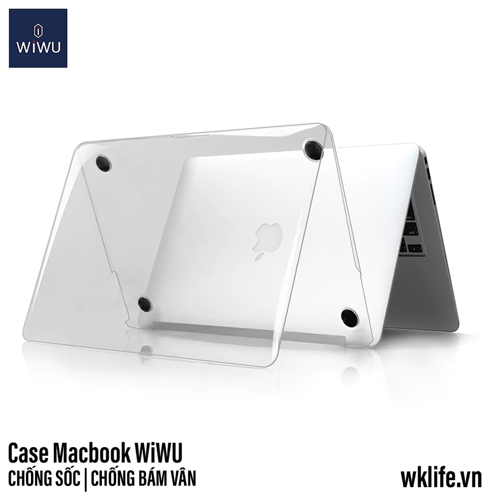 Ốp Macbook Air / Pro Nhám Chống Vân Tay  WiWU iShield Hard Shel Bảo Vệ Toàn Diện