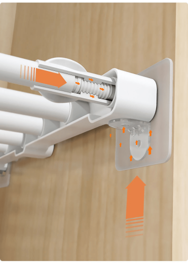 Miếng dán tường gờ góc vuông để giá kệ siêu dính MDT00005