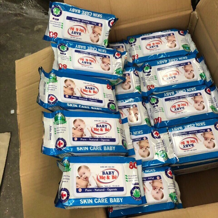 Giấy ướt baby không mùi bịch 80 gr siêu tiết kiệm