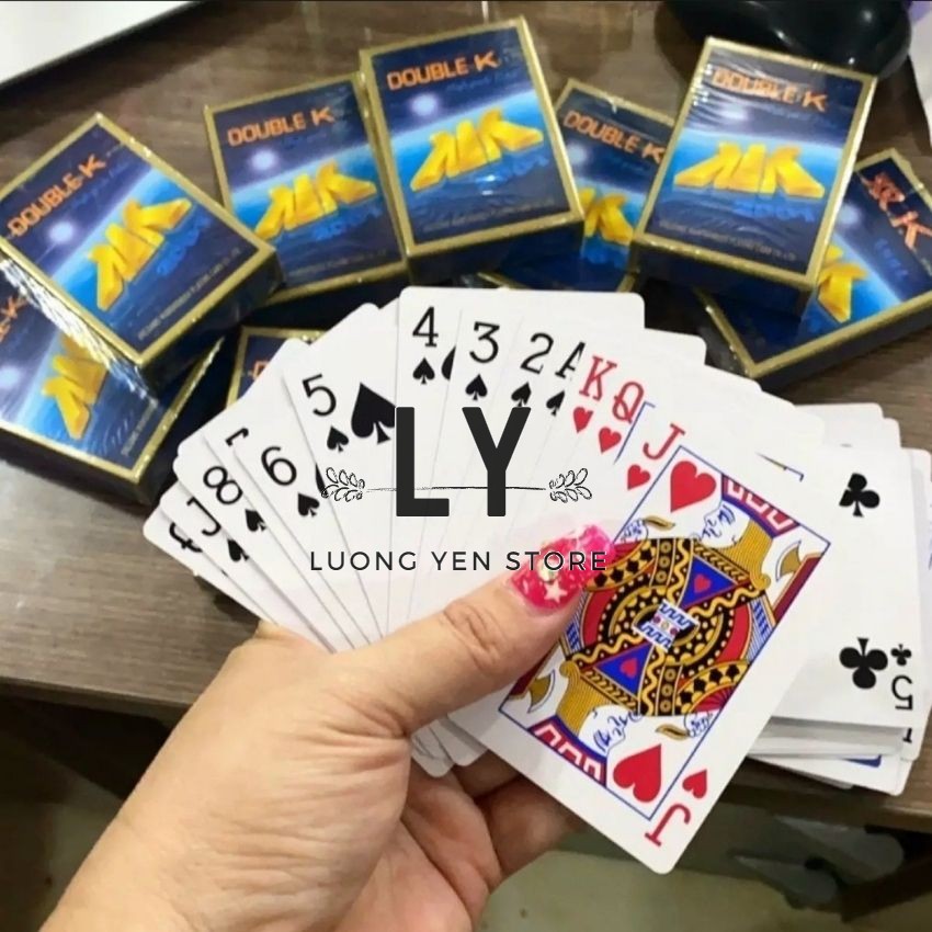 Bộ bài Tây 52 lá Do Blue K tú lơ khơ dùng chơi tiến lên, bài cào, xì dách Loại Thường