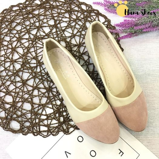 HOT SALE Hình thật - Giày búp bê nữ đế xuồng 3cm da mềm xinh xắn OD7