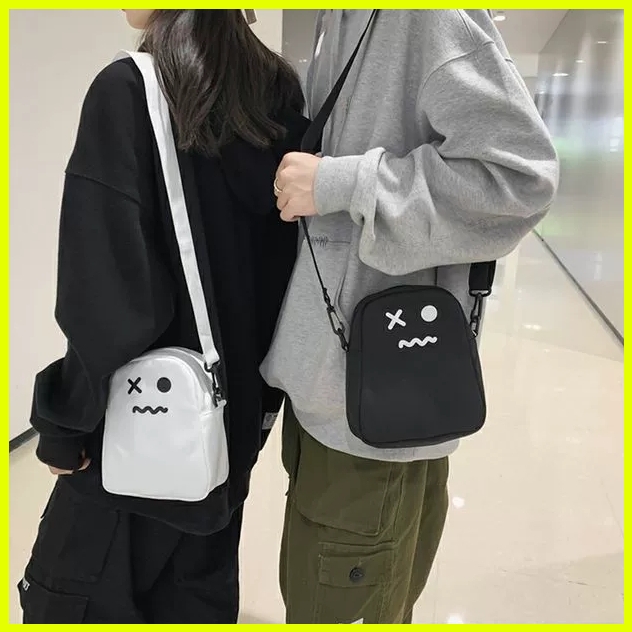 Túi đeo chéo nam nữ vải canvas cá tính đi chơi giá rẻ dễ thương TN-Shop