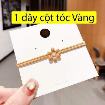 Dây cột tóc hoa cúc siêu xinh, dây thun buộc tóc cho nữ GARIN (giao màu ngẫu nhiên)