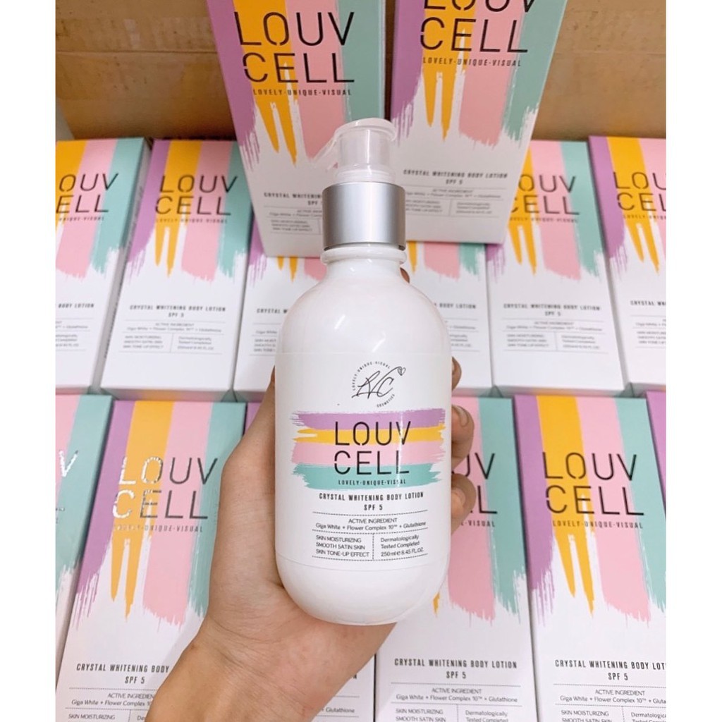 KEM DƯỠNG THỂ TRẮNG DA LOUV CELL HÀN QUỐC 250ML