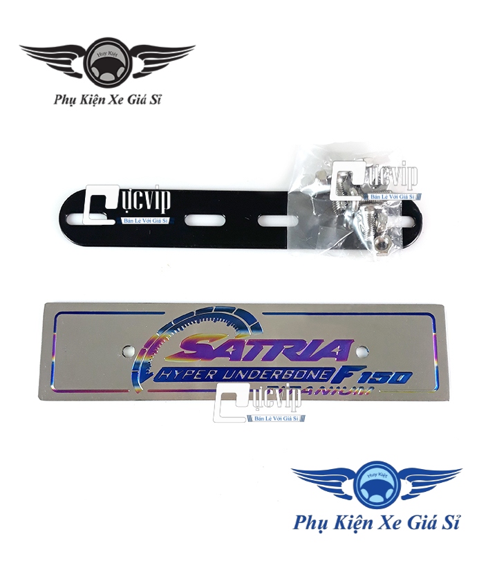 Bộ Bảng Tên Satria Titan Kèm Ốc Inox Thái MS1345