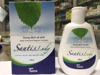 Dung dịch vệ sinh phụ nữ Santis Lady - chai 100ml