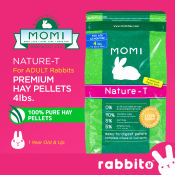 MOMI Nature-T Premium Hay Rabbit Food - 4lbs