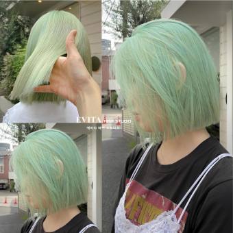 Thuốc nhuộm tóc màu Sweet Mint + trợ nhuộm + gang tay nhuộm tóc, loại siêu dưỡng mới nhất, chính hãng Blinkhair