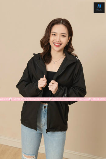 Áo khoác gió nữ 2 lớp cao cấp Hidoli, áo gió nữ 2 lớp chống nước