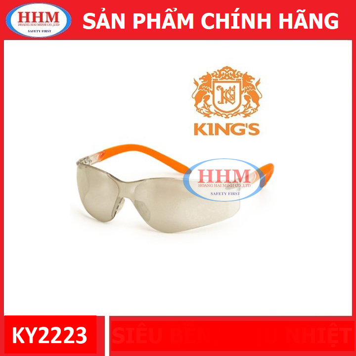 Kính bảo hộ King KY2223 màu trắng tráng bạc