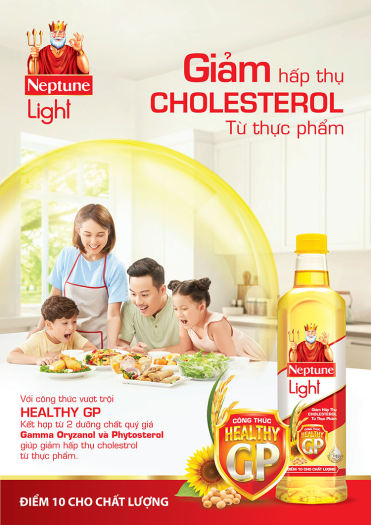 Dầu ăn Neptune Light - Điểm 10 cho Chất lượng Chai 1 lít