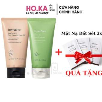 Sữa Rửa Mặt Innisfree Trà Xanh Sữa Rửa Mặt Trà Xanh Tro Núi Lửa Cho Da Dầu Ngừa Mụn Chính Hãng 150ml