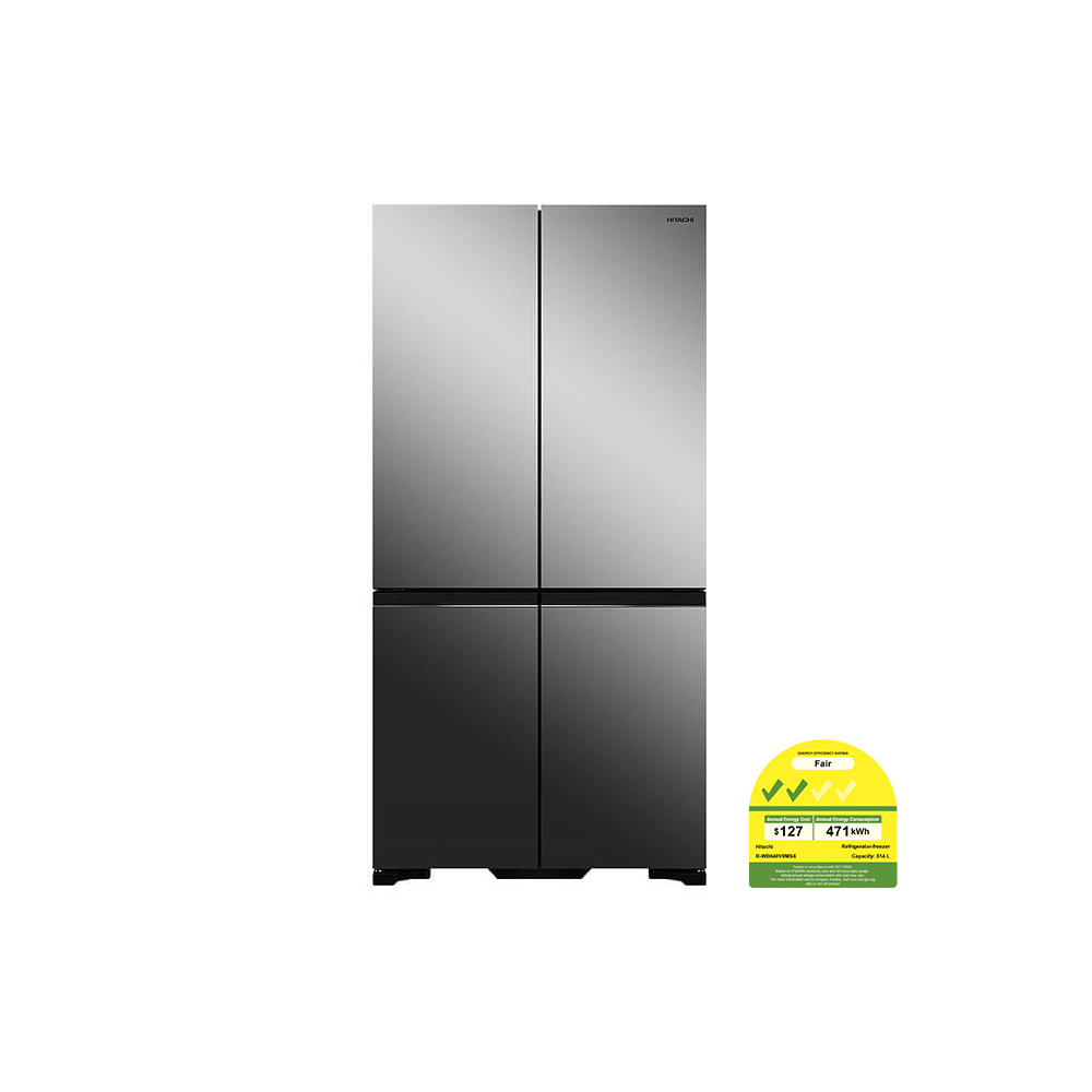 Hitachi R-Wb780Vms3X 574L 4 Door French Bottom Freezer Fridge - 2