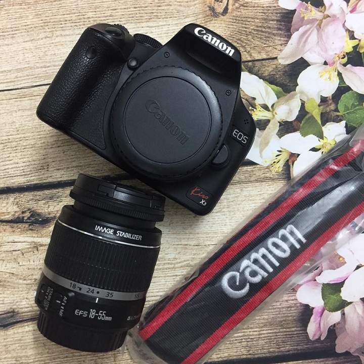 Máy ảnh Canon 500D (kiss X3,T3i) kèm ống kính Canon 18-55