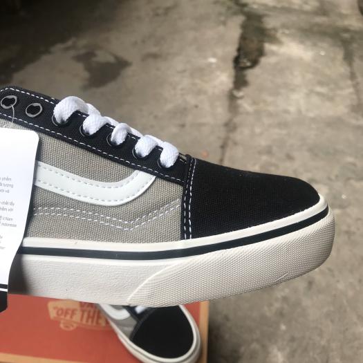 GIÀY VANS OLD SKOOL XÁM/ĐEN (Full box, tag)
