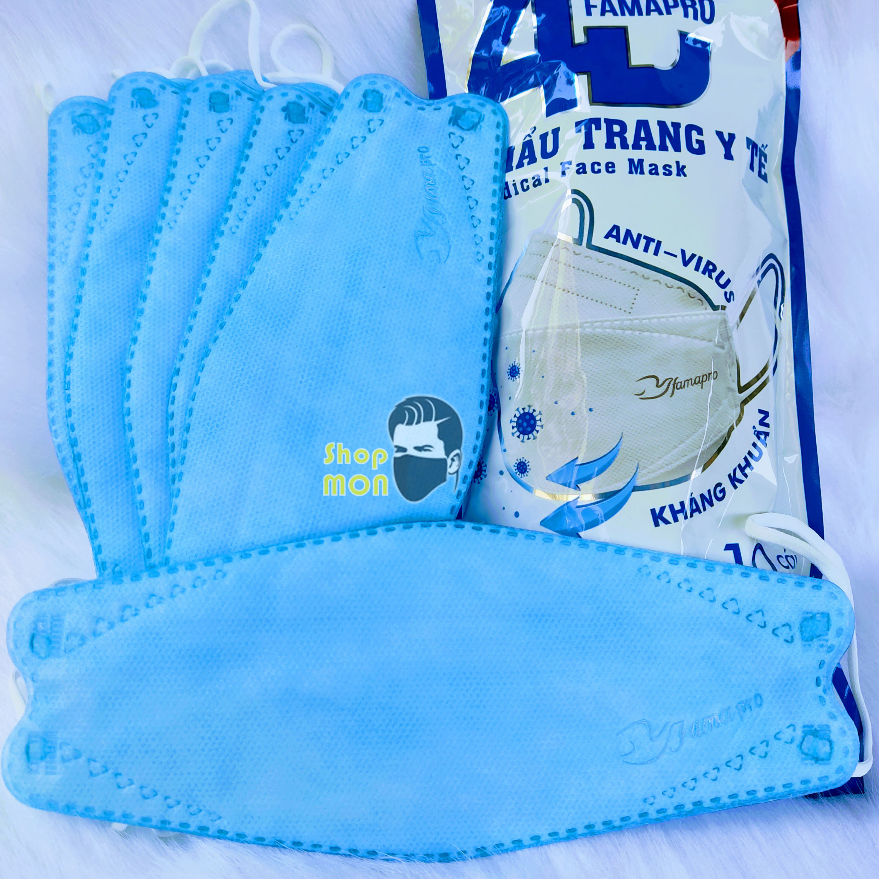 Combo 100cái khẩu trang 4d famapro
