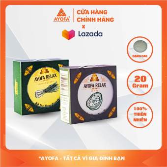 Bộ đôi Cao Massage Ayofa Relax Hương Xả và Cao Massage Ayofa Relax Hương Chanh 20G