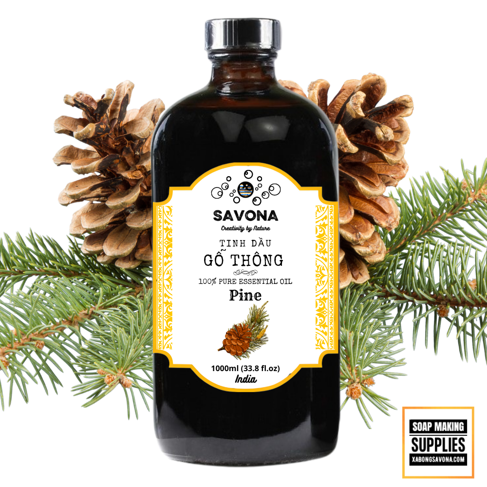1l tinh dầu gỗ thông 1 lit - pine essential oil 1000ml savona