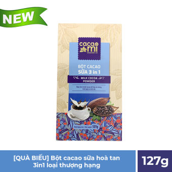 Bột cacao sữa hoà tan 3in1 CacaoMi - 127g