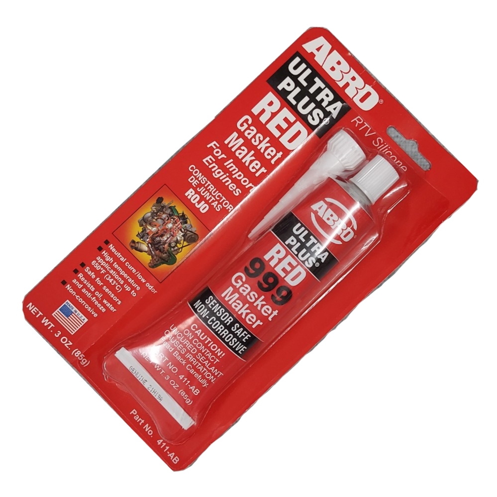 Keo dán thay ron màu đỏ abro ultra plus red 999 gasket maker 85gr