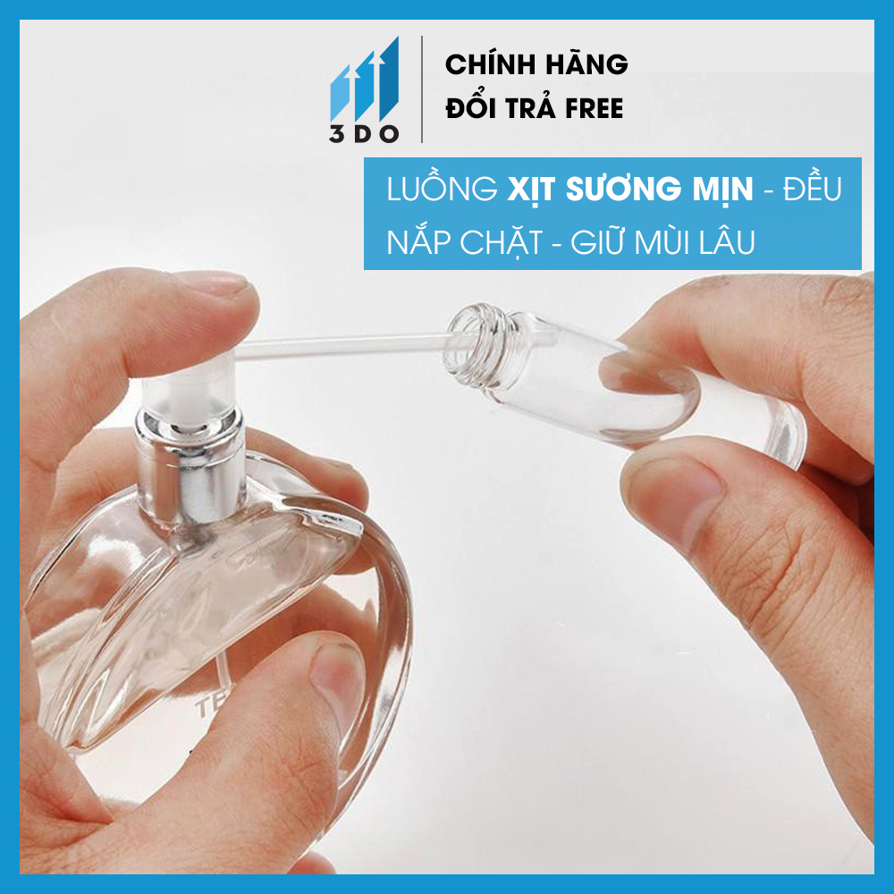Chai chiết nước hoa 10ml thủy tinh 3DO lọ chiết nước hoa dụng cụ chiết nước dạng xịt  bộ chai chiết nước hoa mini, lọ chiết, chai chiết, vòi chiết