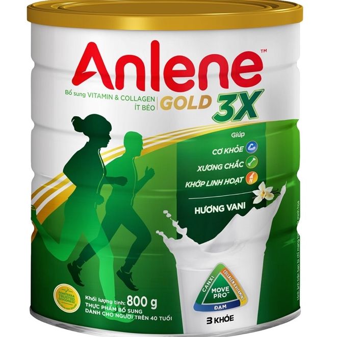 Sữa bột Anlene gold Hương Vani lon 800g