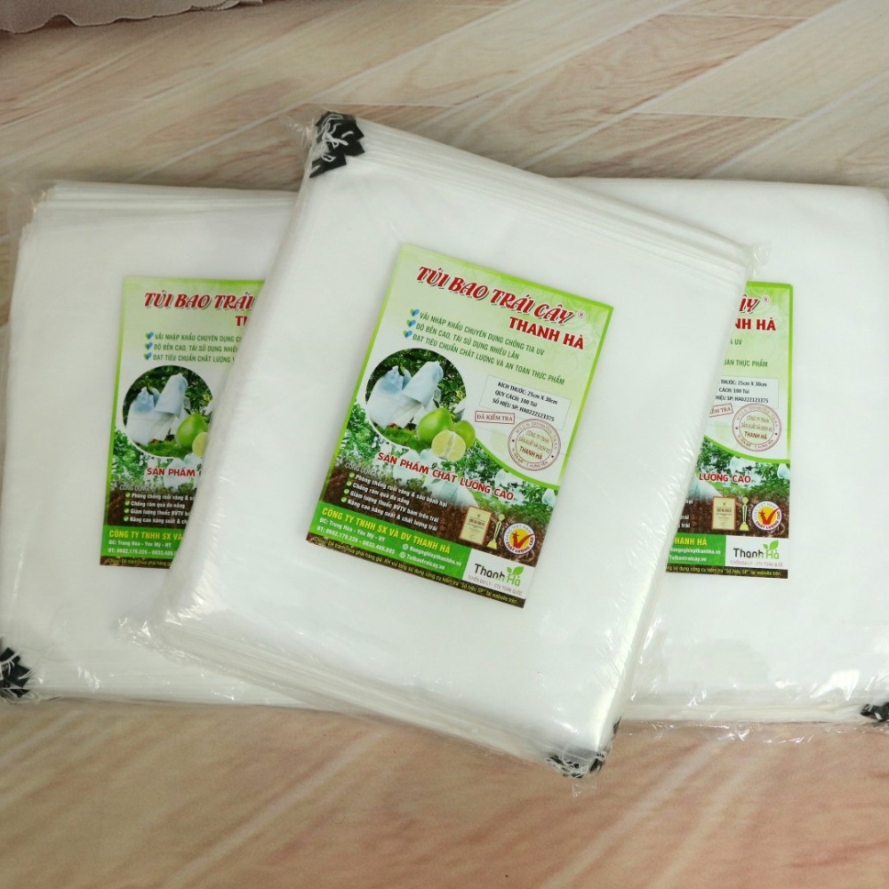 Túi bao trái bưởi, túi bọc trái vải dày dặn hiệu Thanh Hà cỡ 30x35cm - 100 cái