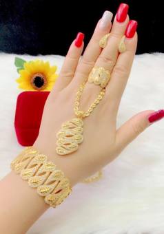 Bộ Trang Sức Giá Rẻ - Givishop - B4170507 - [ Chất liêu bạc pha, cam kết không đen không dị ứng ] - bộ trang sức vàng 18k, vàng trang sức, bộ trang sức vàng tây, bộ trang sức vàng trắng, bộ trang sức vàng, bộ trang sức cưới vàng 24k