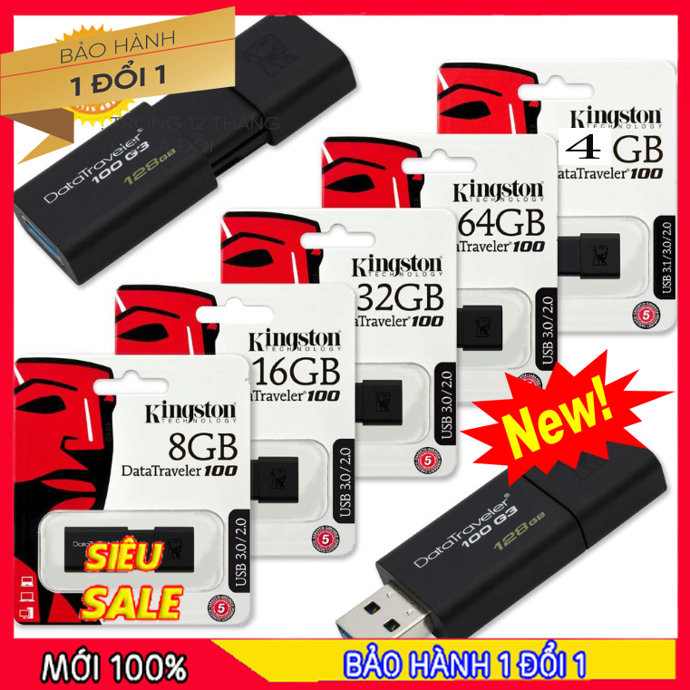 Usb 64gb kington 2.0 thiết bị lưu trữ thông minh - bảo hành 1 đổi 1 trong 6 tháng
