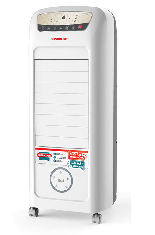 Quạt đều hòa hơi nước - máy sưởi và làm mát không khí sunhouse shd7703 1500w 5.5 lít , quạt gia đình - hàng trưng bày bảo hành 12 tháng