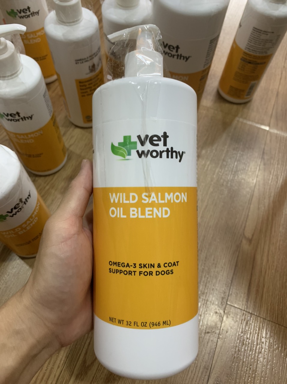 Vet worthy - dầu cá alaska tốt da, lông cho chó chai 946ml
