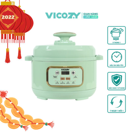 Nồi áp suất điện đa năng VICOZY Magic Cooking Pot dung tích 3L