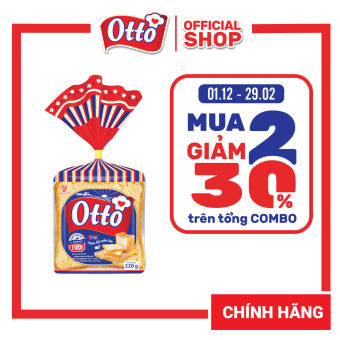DATE SIÊU MỚI | 1 Túi Bánh Mì Sandwich tươi lạt Plain Sandwich Otto (450g/220g/Lúa mạch đen) | Bánh ăn sáng | Bánh mì tươi | Đồ ăn vặt