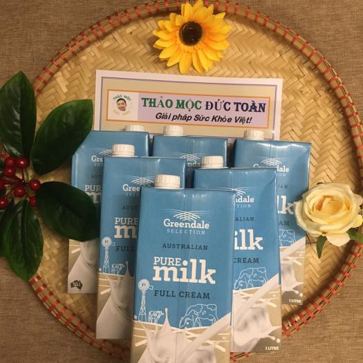 Sỉ Sữa tươi Úc - Sữa tươi nguyên kem Greendale Pure - Không đường - Thùng 12 hộp 1L