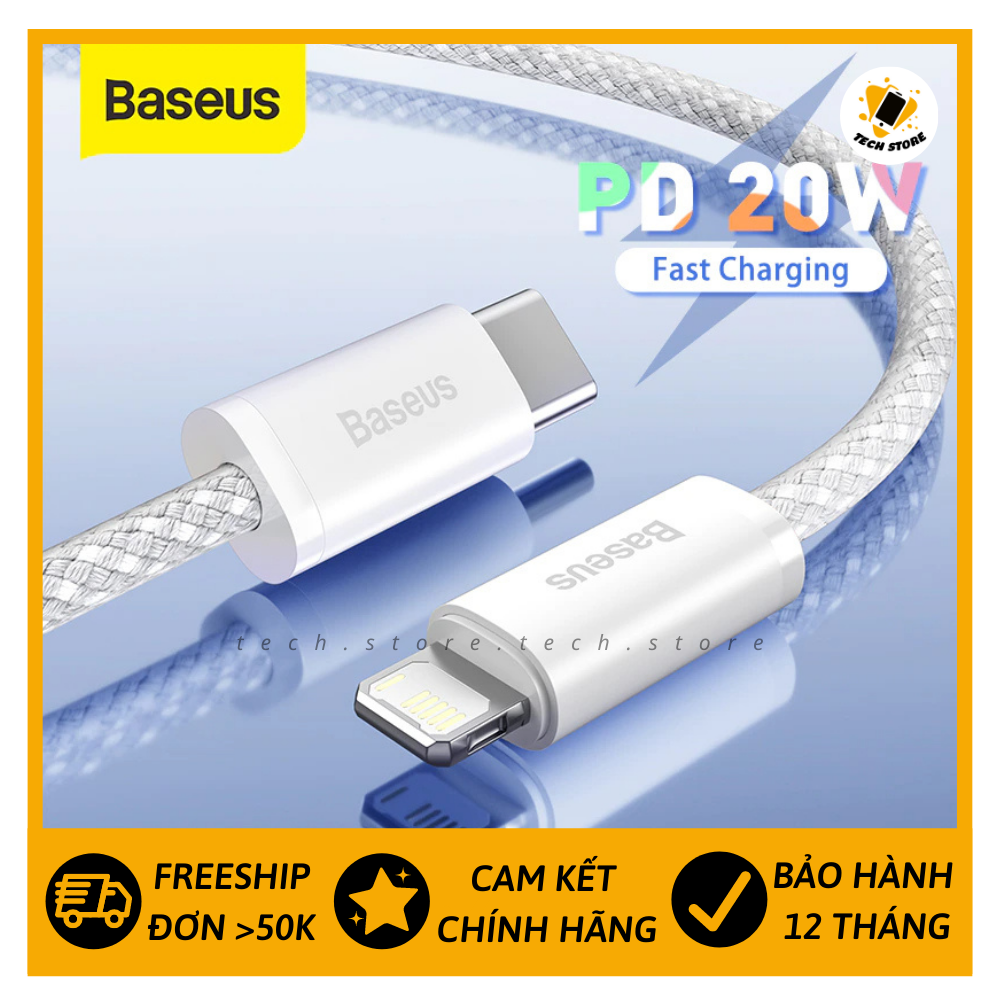 Cáp sạc nhanh chính hãng Baseus Dynamic Series Fast Charging Data Cable Type-C to IP 20W