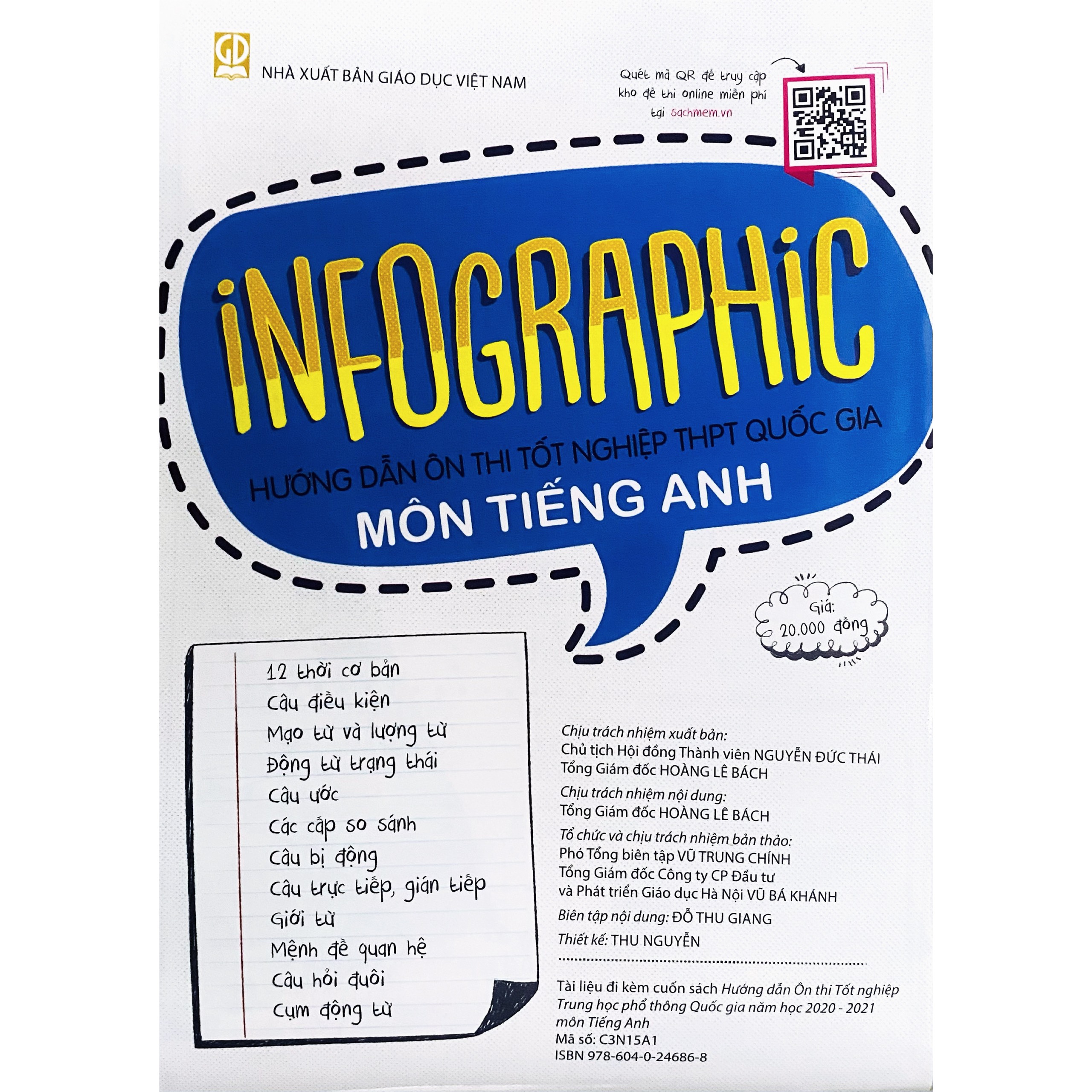 Edubook - Infographic (Hướng dẫn ôn thi tốt nghiệp THPT quốc gia môn Tiếng Anh năm 2024)
