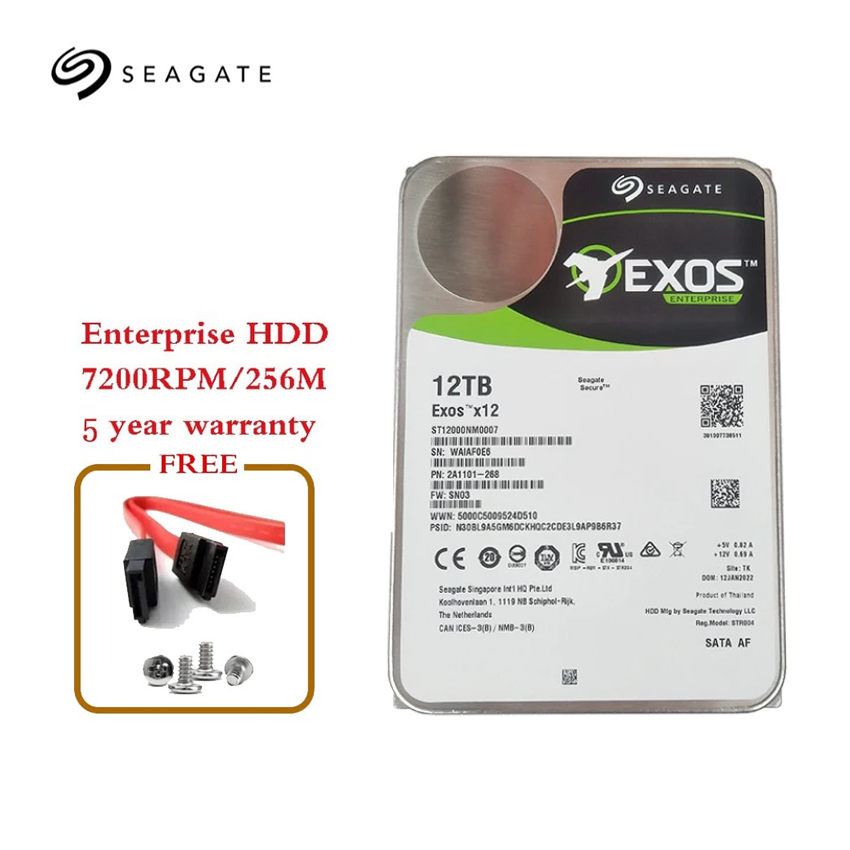 Seagate Exo 16Tb X16 Sata 7200 Rpm Hard Drive For Enterprise