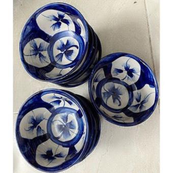 10 Chén sành vẽ bông mai kiểu xưa