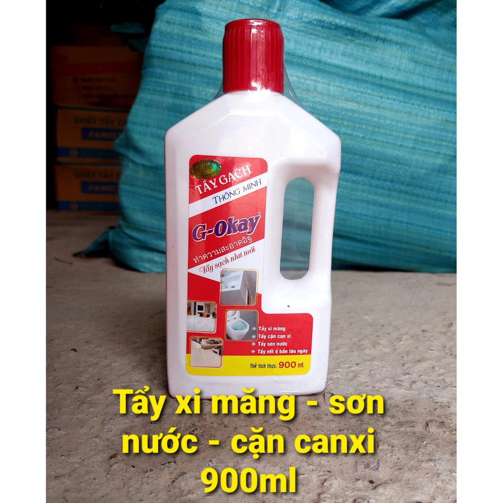 Nước tẩy đa năng, tẩy gạch men cao cấp g- okay 900m, tẩy xi măng, nhựa, sơn, vết ố