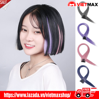 Tóc Giả Kẹp Highlight, Gắn Light Tóc Cho Nữ Kẹp Phím Đơn Giản, Nhanh Gọn