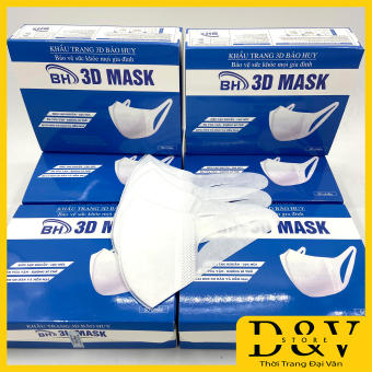 Khẩu trang 3D Mask hộp 50 cái kháng khuẩn, giao Tuấn Huy hoặc Bảo Huy, có logo tem niêm phong, đạt tiêu chuẩn ISO và kiểm định Bộ Y Tế, Khẩu trang y tế 3D Mask