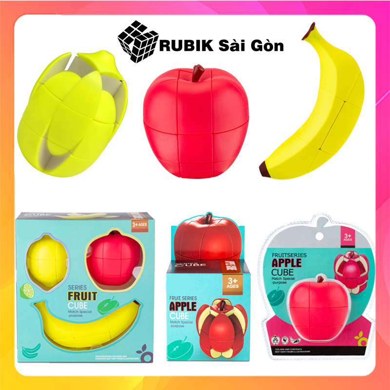 Rubik Trái Cây Các Loại Chanh Chuối Cam Đào Lê Táo Rubic Biến Thể Hoa Quả Đồ Chơi Thông Minh Sáng Tạo Cho Bé Giá Rẻ